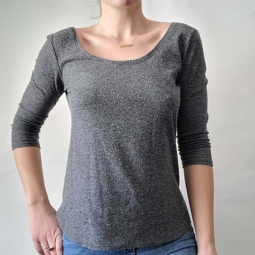 Low back knit sweater